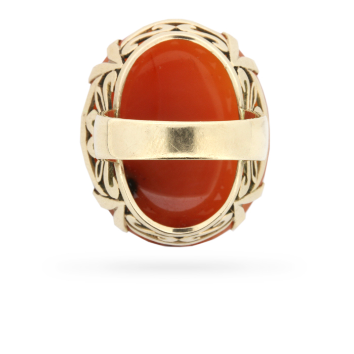 Vintage Carnelian Agate Statement Ring, c.1960s | Farringdons