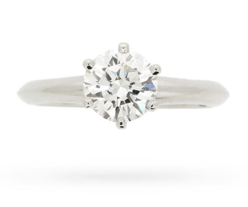 Tiffany & Co.'s six-claw knife edge setting