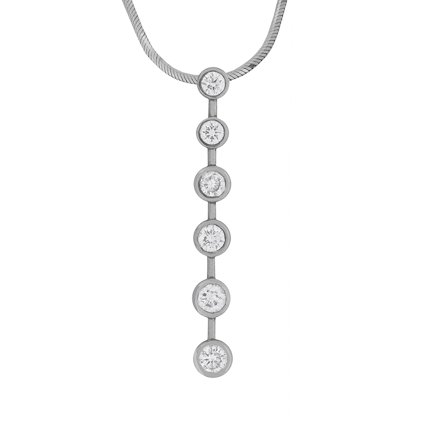 1.35 Carat Diamond Drop Earrings and Pendant | Farringdons Jewellery