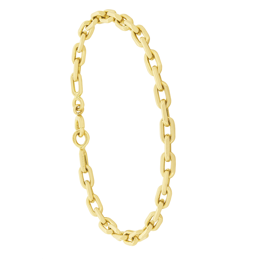 cartier yellow gold chain bracelet