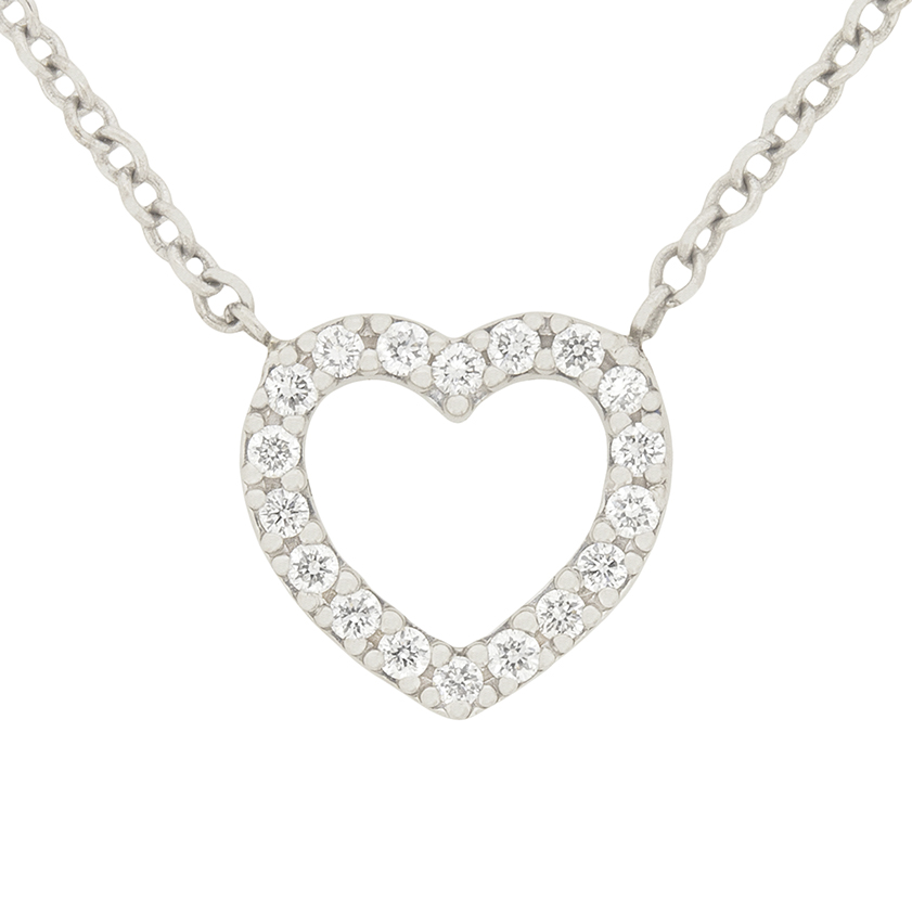 Tiffany & Co. 0.06ct Diamond Heart Pendant | Farringdons Jewellery